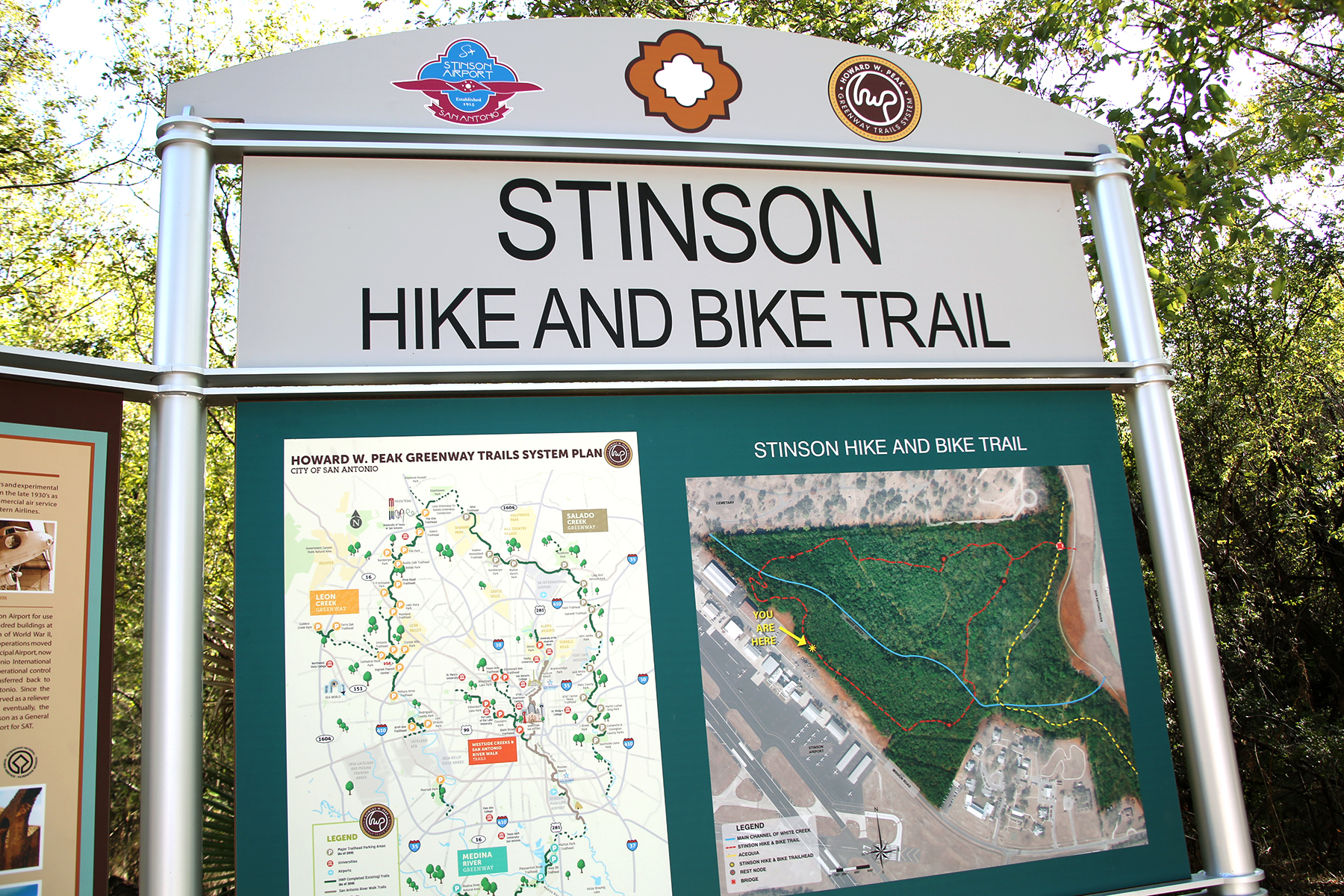 Hike & Bike Trail along Stinson Municipal Airport and San Antonio River