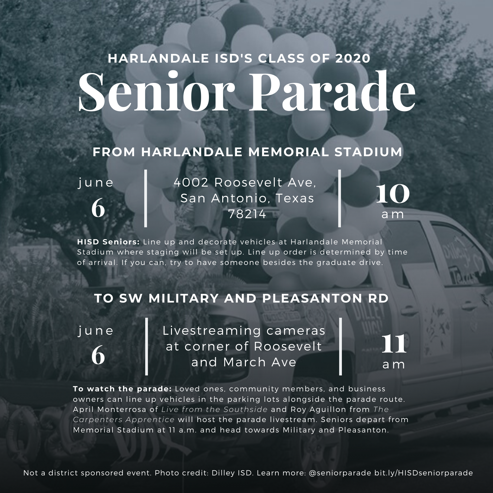 Harlandale ISD’s Class of 2020 Unique Parade-Style Celebration