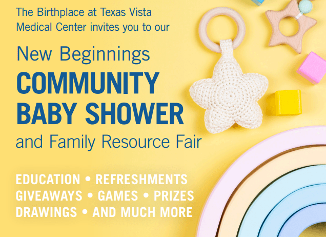 Texas Vista Medical Center Hosts New Beginnings Community Baby shower & Family Resource Fair