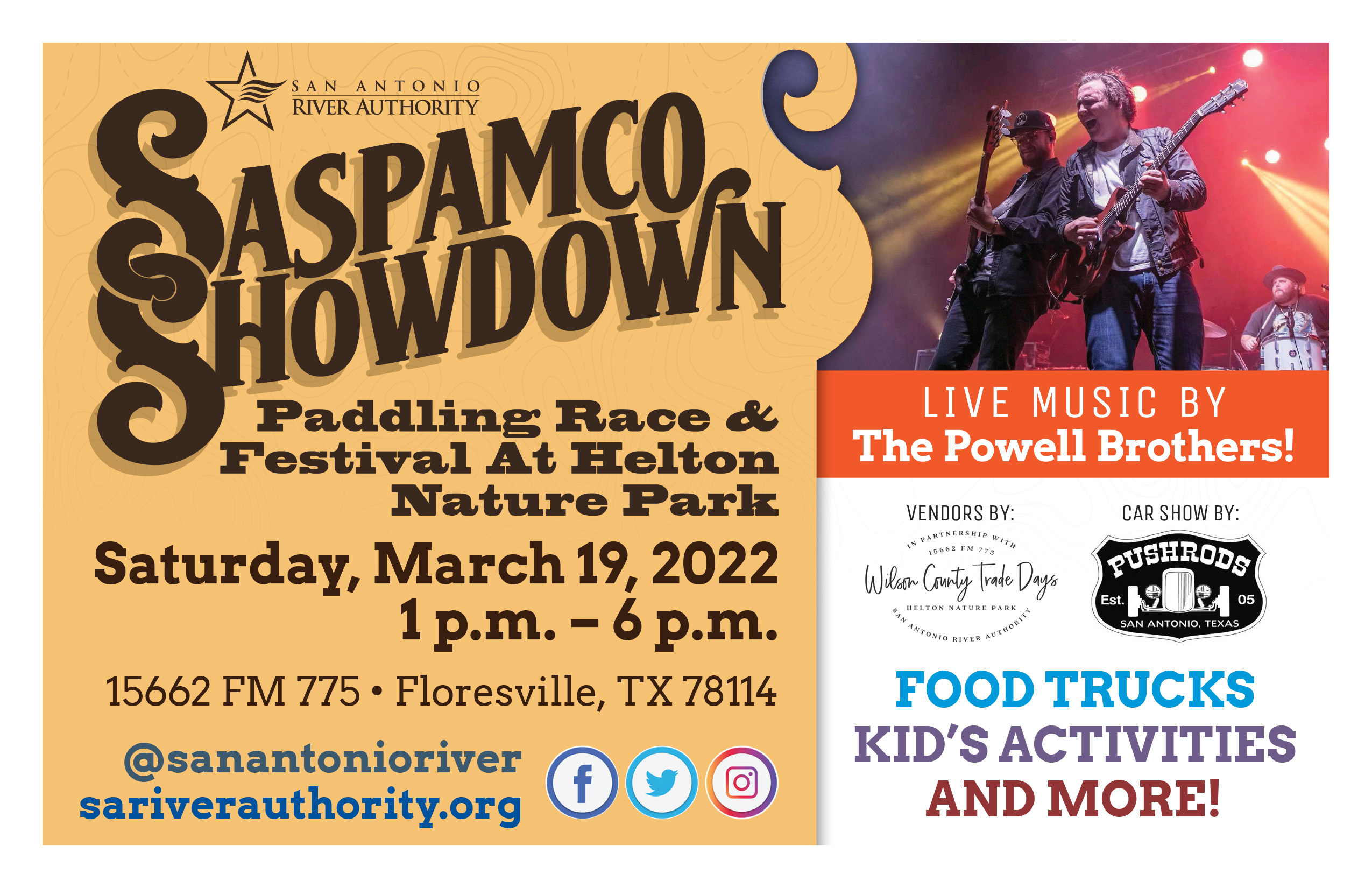 2022 SAN ANTONIO RIVER BASIN PADDLING RACE SERIES  BRINGS YOU THE SASPAMCO SHOWDOWN