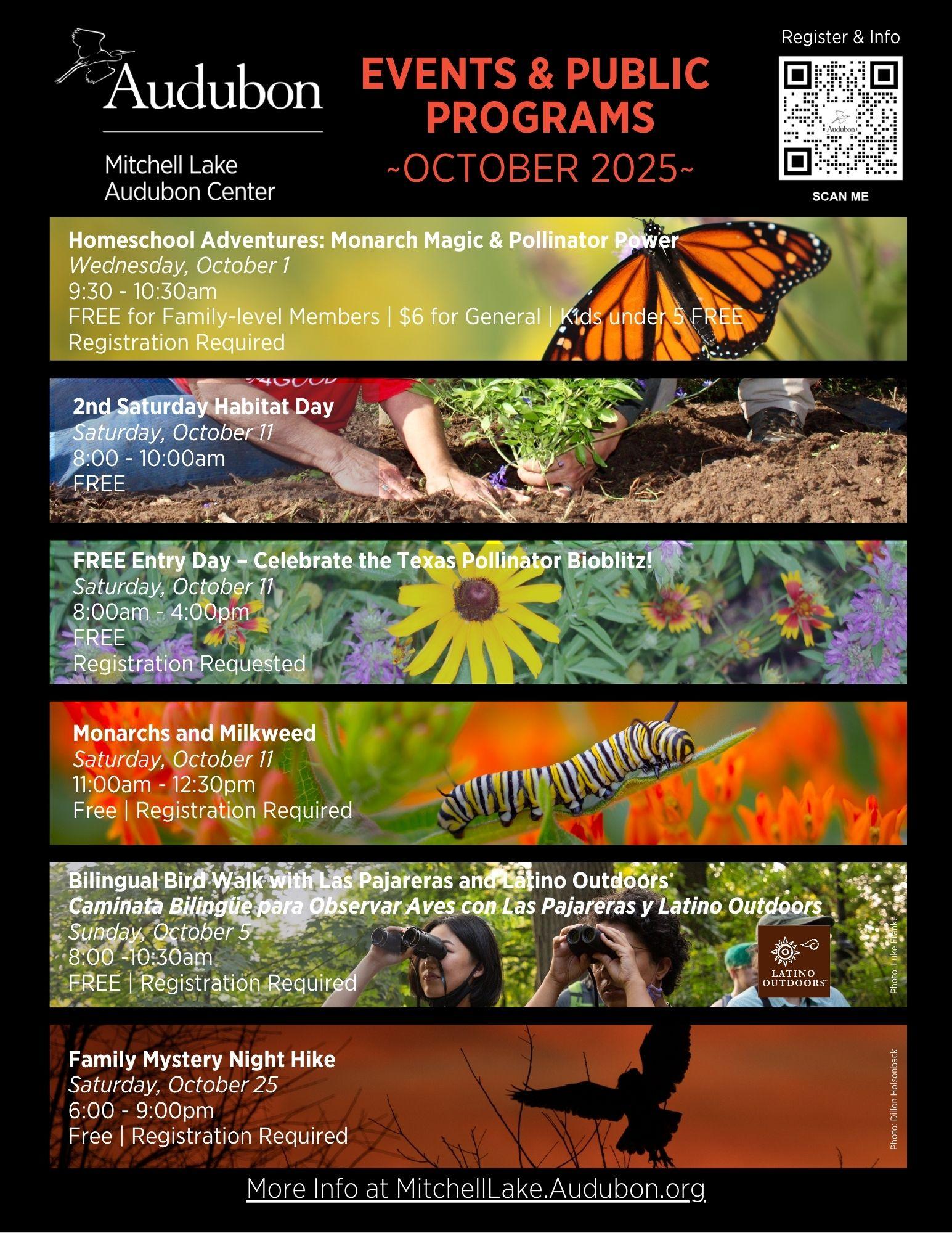 October Program Photos Mitchell Lake Audubon Center: October 2025 Programs - Live From The ...