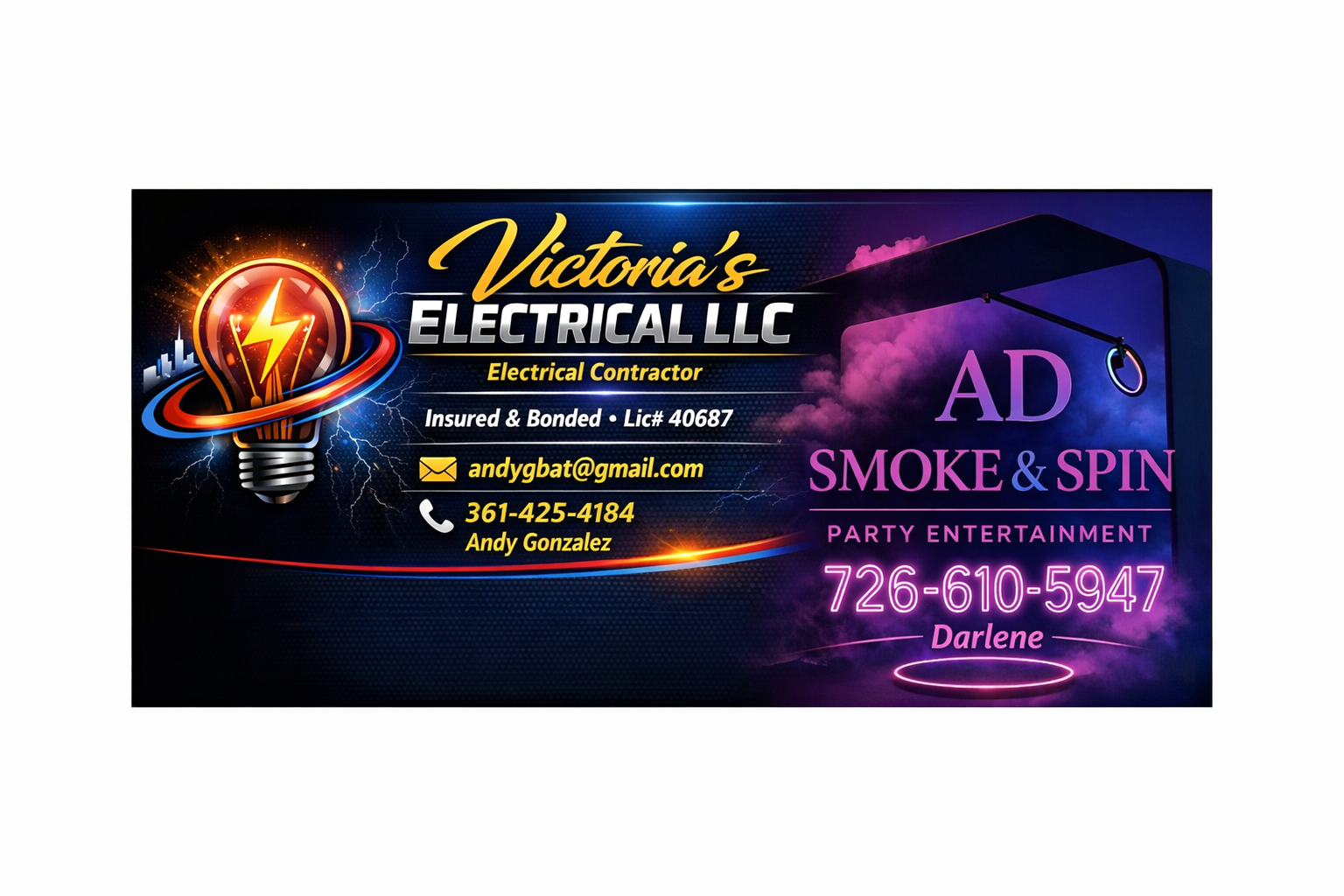 AD Smoke n Spin Party Entertainment