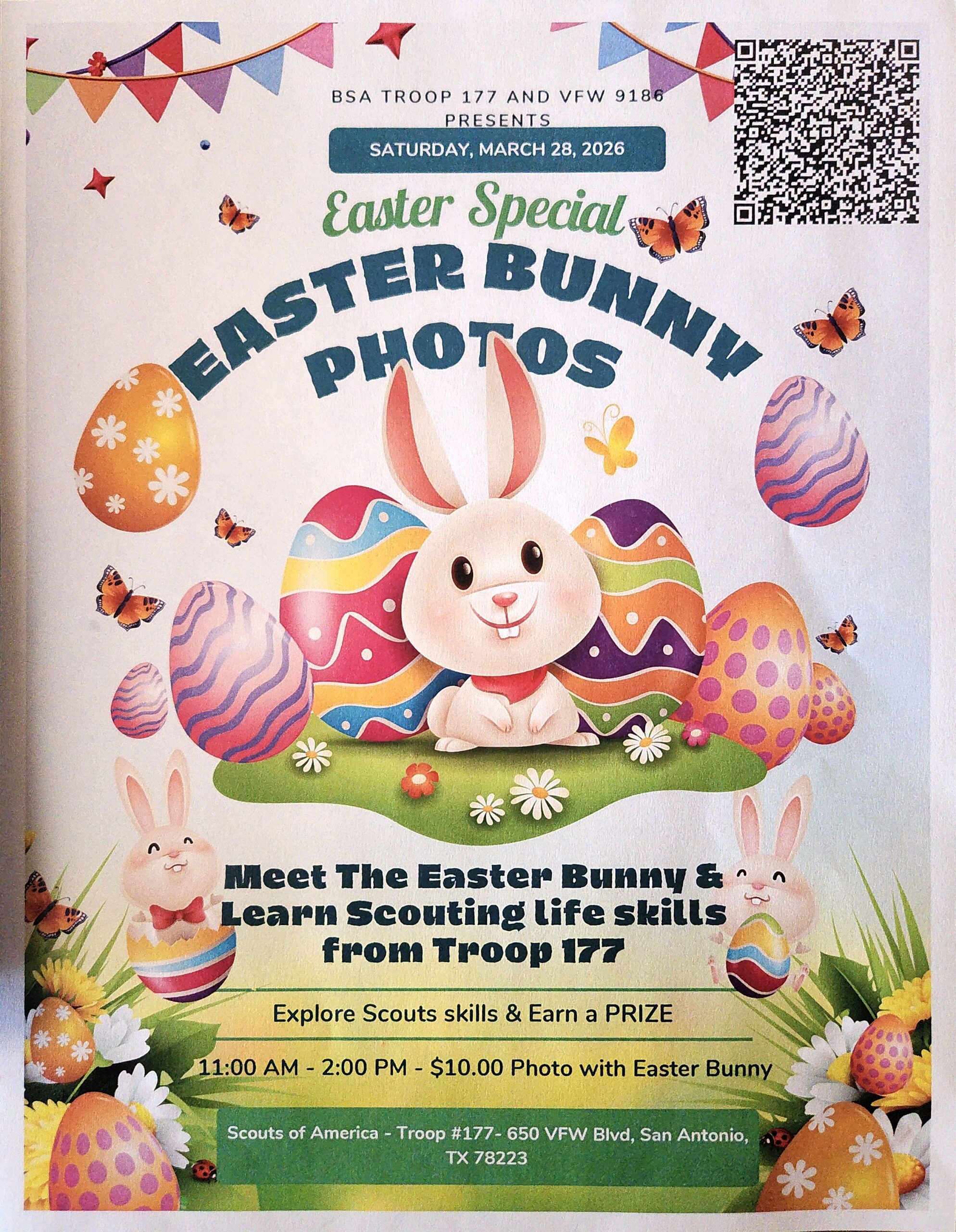 Scout Troop 177 Easter Bunny Photo Fundraiser