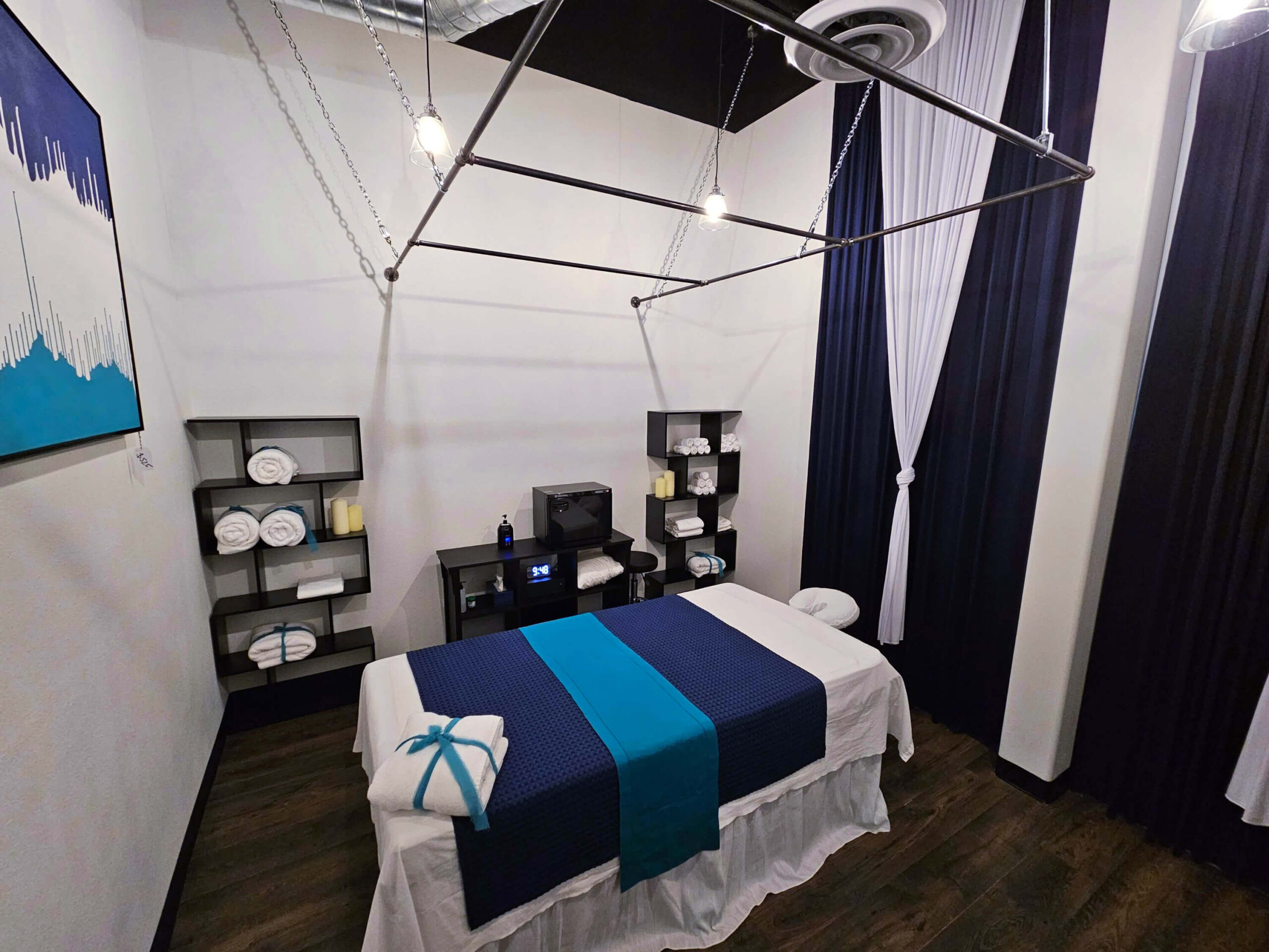 Private massage suite at Luxe Thai Massage in North San Antonio, designed for a calm, clean, and relaxing massage experience. Private massage suite at Luxe Thai Massage in North San Antonio, designed for a calm, clean, and relaxing massage experience.