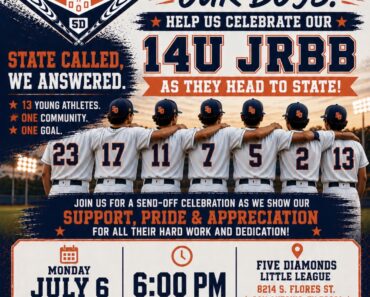 14 u Five Diamonds send off