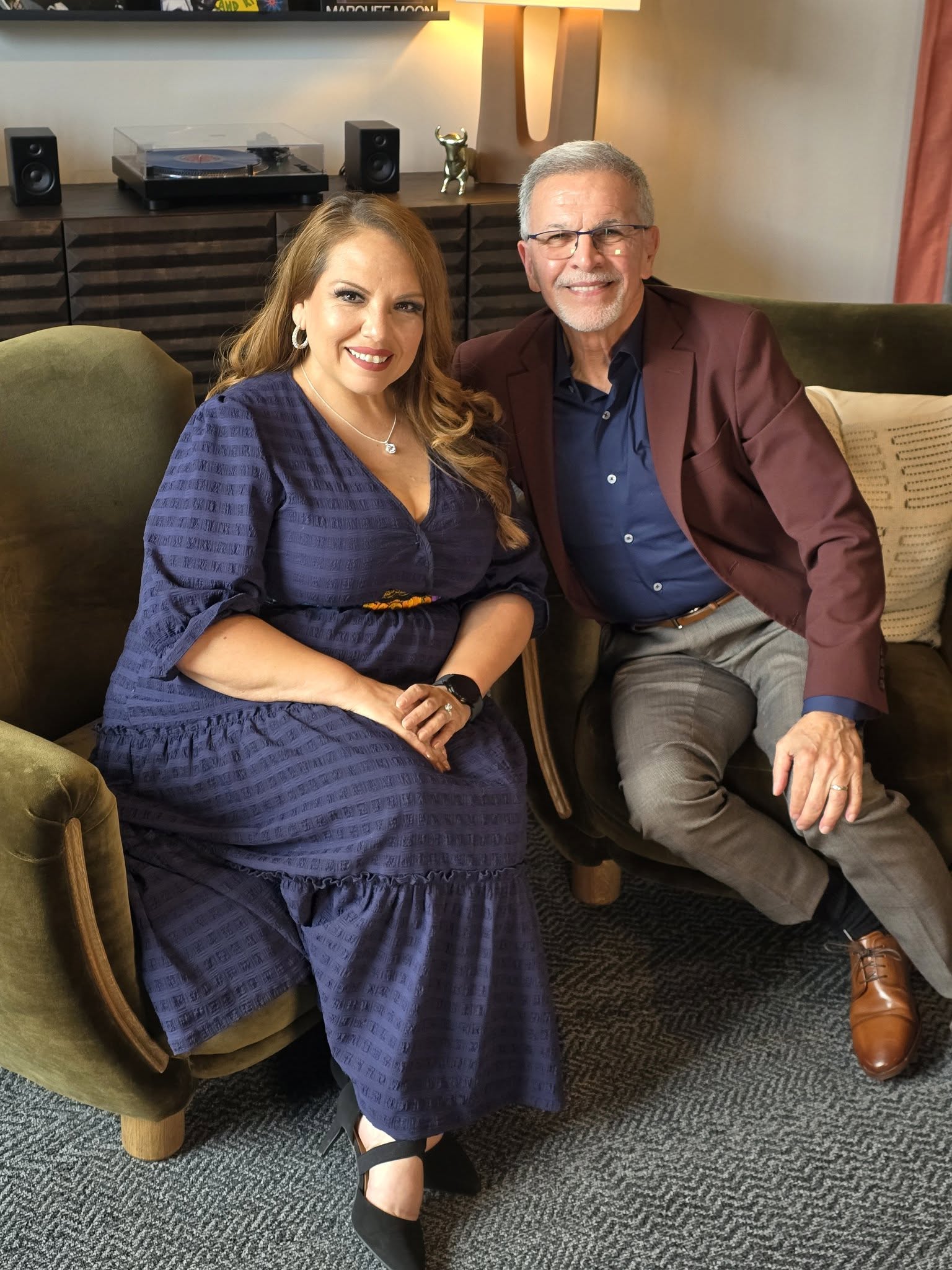 April Monterrosa with Tony Plana for Live From The Southside