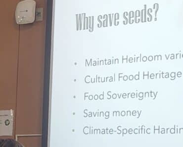 Gardening Essentials: Seed Saving, Sowing and Growing” presented by Kay Brouillette