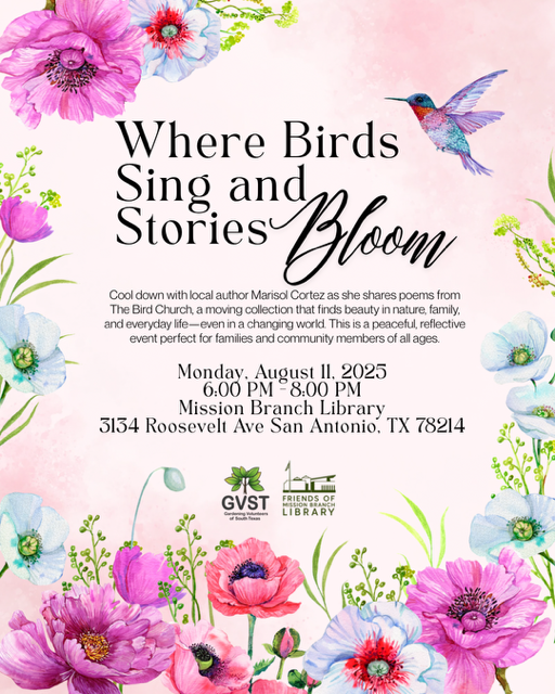 “The Bird Church” with author Marisol Cortez